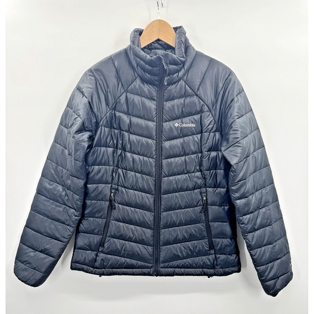 Columbia Womens Black Down Puffer Jacket Medium WL5434 Outdoors Gorpcore Light